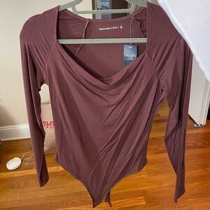 Abercrombie & fitch brown bodysuit